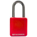Cadeado com Haste Metal Vermelho 38mm 1CH Q66332VM Qualisseg