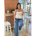 Wide Leg Jeans - AZUL 