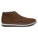Bota Casual Café em Couro 