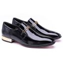 Sapato Social Jota Pe Preto Verniz Montblanc Gold