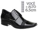 Sapato com Salto Interno Preto Jota Pe Grow Air Connar 