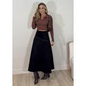 Saia Midi Suede