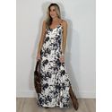 Vestido Crepe Cow Print