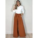 Calça pantalona Ampla com amarração