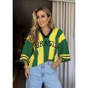 Blusa Tricot Brasil Tropical 