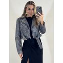 Jaqueta Couro Fake Estonada