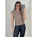 Blusa Colete Pedrarias