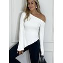 Blusa Tricot Assimétrica 