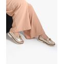 Mocassim Feminino Com Fivela Ouro
