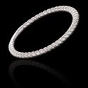 Anel / Aparador Torcido 1mm Prata 925