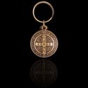 Chaveiro Medalha São Bento Ouro Velho