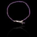 Pulseira Pedra Natural Ametista Prata 925 