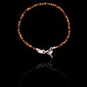 Pulseira Pedra Natural Olho De Tigre Prata 925 