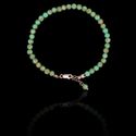 Pulseira Pedra Natural Olho De Tigre Verde Prata 925