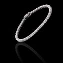 Pulseira Riviera Zircônia Cristal 3mm Prata 925