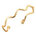 Pulseira Masculina Ondas Ouro