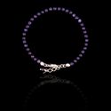 Pulseira Pedra Natural Esfera Estrela Prata 925