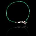 Pulseira Pedra Natural Malaquita Prata 925 