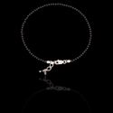 Pulseira Pedra Natural Ônix Negra Prata 925