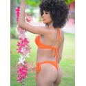 Calcinha de Biquíni de Amarrar Suzan Laranja