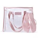 Kit Bag e Chinelo Bianca Rosa Light