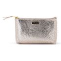 Necessaire Sienna em Couro Croco Pequena