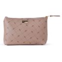 Necessaire Sienna em Couro Nude Pequena