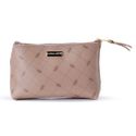 Necessaire Sienna em Couro Nude Média