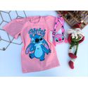 Vestido Stitch Rosa 