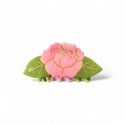 Presilha de Cabelo Flor de Peônia