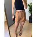 Short Saia Larissa Caramelo