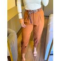 CALÇA CENOURA JU MARROM