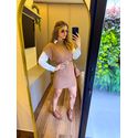 VESTIDO TRICÔ CARAMELO