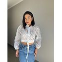 CAMISA CROPPED LAISE BRANCO