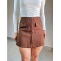 SHORT SAIA ISA MARROM