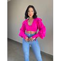 CAMISA CROPPED CAROL PINK