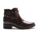 Bota Molly Feminina Melissa com Spike e Fivela Lateral Café