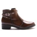 Bota Molly Feminina Melissa com Spike e Fivela Lateral Capuccino