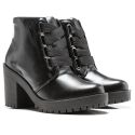 Coturno Molly Feminino Valentina com Elástico - Preto