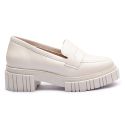 Mocassim Molly Feminino Tratorado Off White