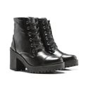 Coturno Molly Feminino Valentina com Atacador - Preto