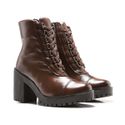 Coturno Molly Feminino Valentina com Metal Triangular e Atacador - Capuccino