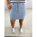 SHORT SAIA ELASTANO CINZA