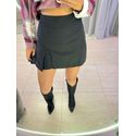 SHORT SAIA ALFAIATARIA FENDINHA PRETO