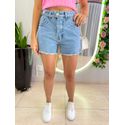 SHORT BOTÕES LATERAL JEANS