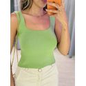 CROPPED TRICOT MODAL ALÇA LARGA VERDE