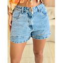 SHORT COSTURA BARRA JEANS