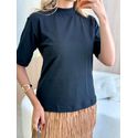 T-SHIRT BÁSICA ALGODÃO PRETO