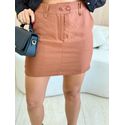 SHORTS SAIA 2 BOTÕES MARROM