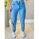 CALÇA MOM CLARA JEANS CLARO
